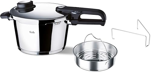 Fissler Vitavit - Olla a presión de acero inoxidable de alta calidad 102106qt 2 niveles de cocción - inducción