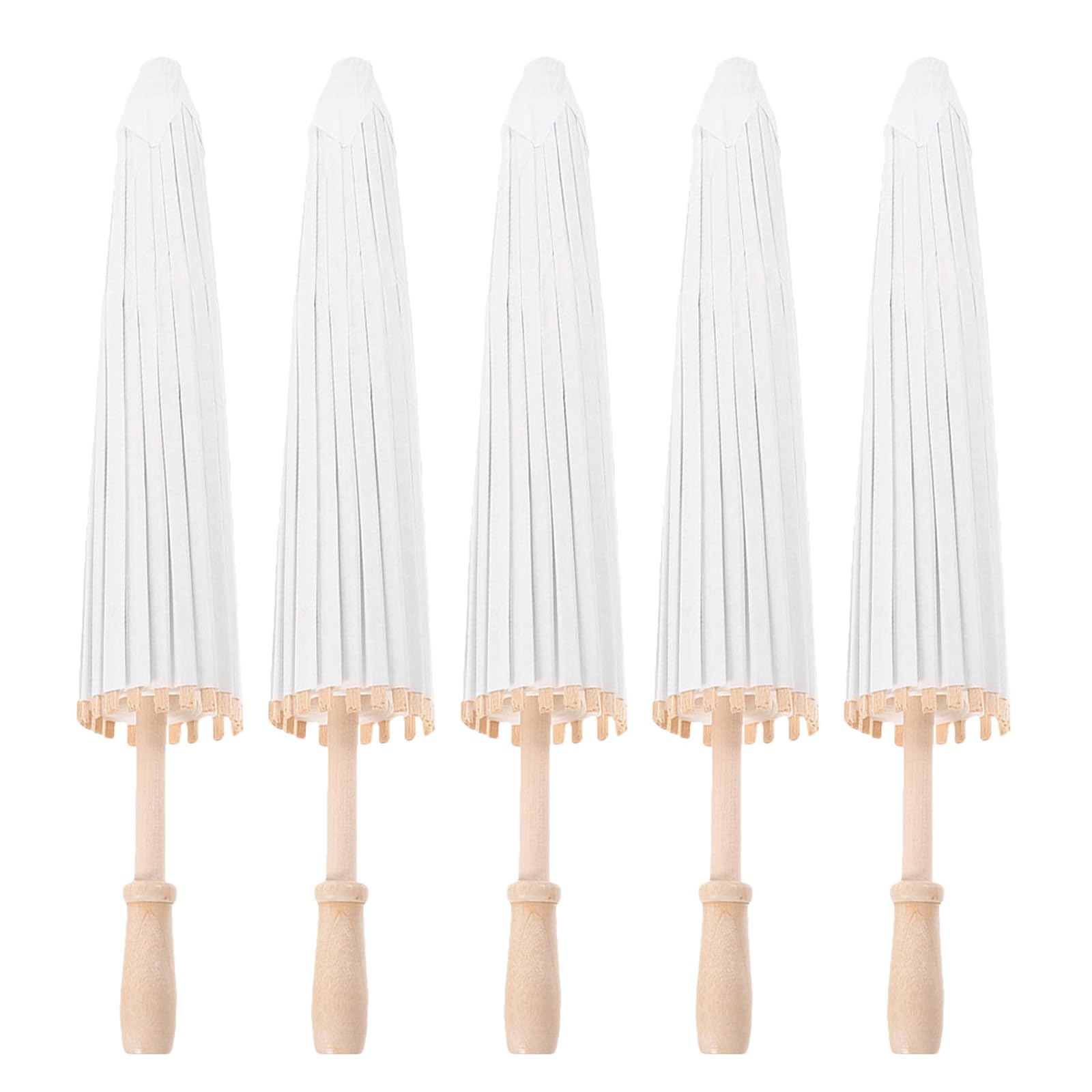 5 handgefertigte, geölte Sonnenschirme – Klassische Tanzschirme für Hochzeitsdekoration und DIY-Kunst – Orientalische Sonnenschirme für DIY-Malerei und Deckendekoration, 84 cm/33 Zoll