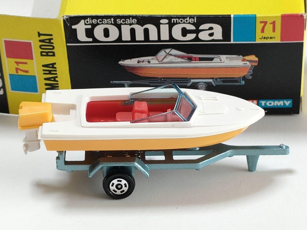 Amazon | 黒箱トミカ 71 ボートトレーラー 美品 日本製 デッドストック