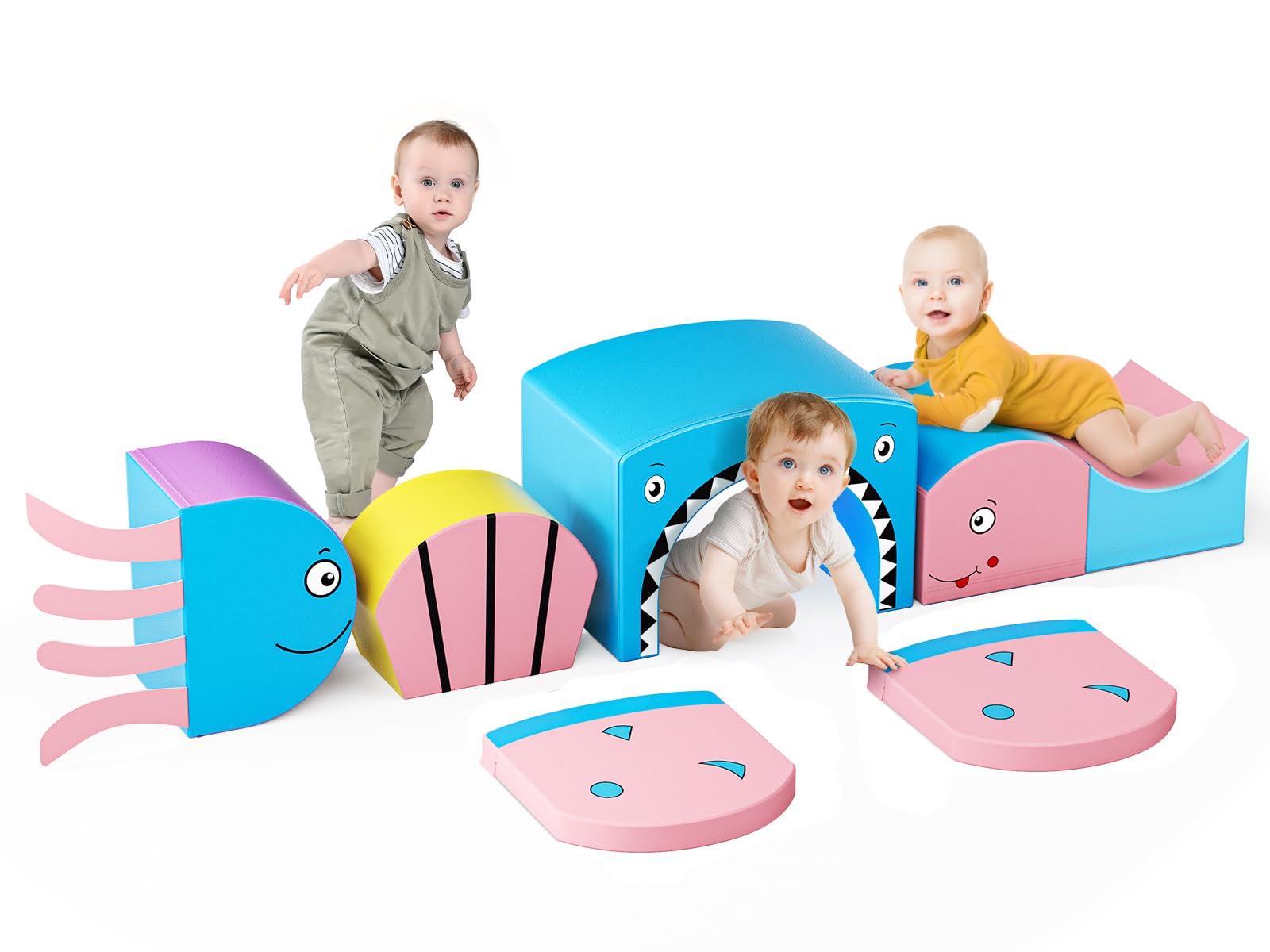 Schuimbouwstenen - Reusachtig Bouwspeelgoed - Kunstleren Bekleding