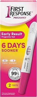 First Response Early Result - Pregnancy Test Kit - Detect Pregnancy 6 Days Sooner Than Your Missed Period - Over 99% Accurate - Analog (2 Count)