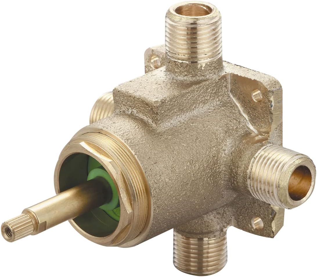 Pioneer 4100B Olympia Valves Single Handle Diverter Valve Set Rough Brass