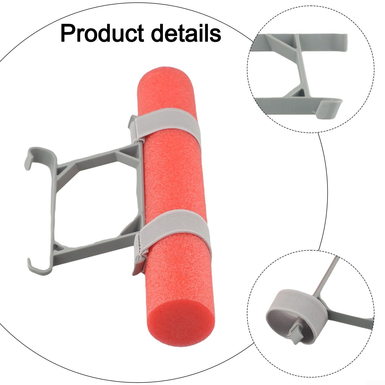 Carrello di atterraggio dell'acqua per DJI per mini 3 4 Pro, treppiede galleggiante galleggiante 24 x 5 x 8 cm, staffa di atterraggio con elastici rosso grigio
