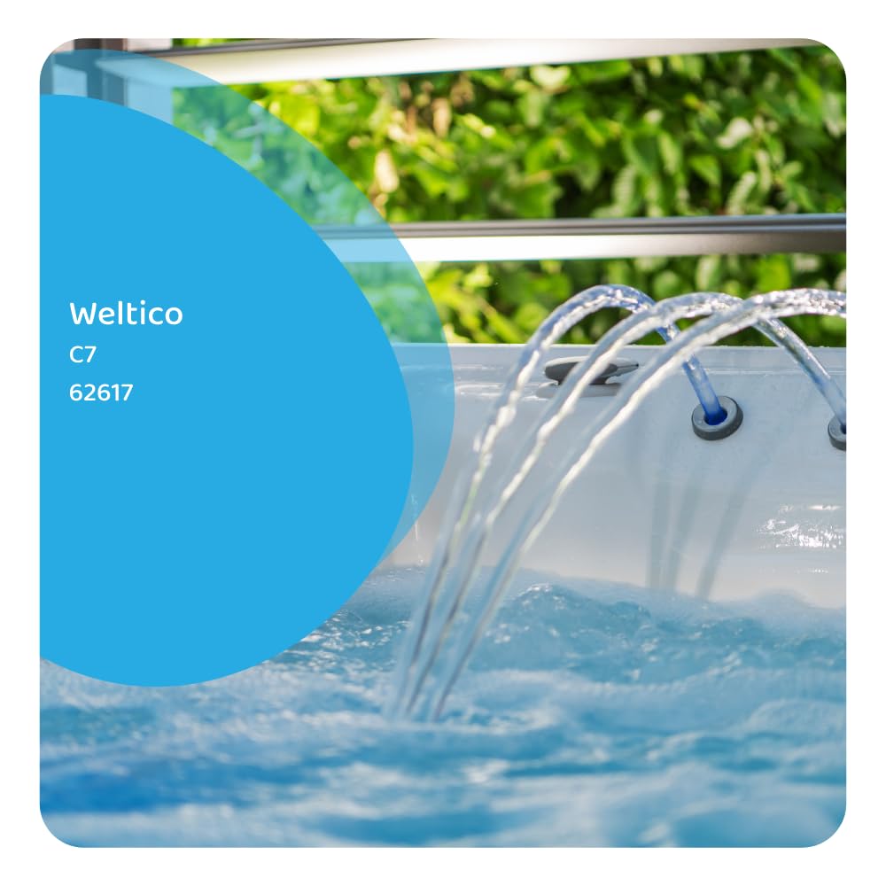 AllSpares Filtro Whirlpool, filtro per piscina, filtro spa, ricambio per Weltico C7, 62617, diametro 180 x 760 mm, manico, apertura 50 mm