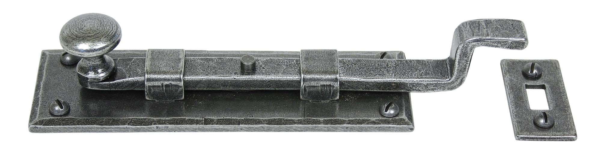 From The Anvil Pewter Patina Pewter Inch Cranked Knob Bolt Size 6