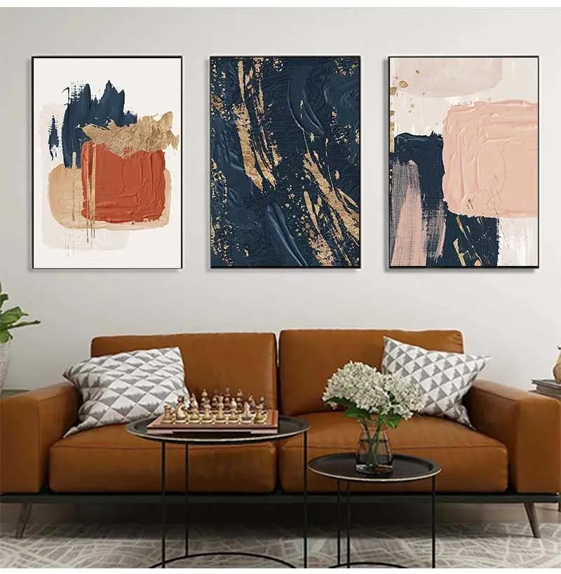 Lienzos abstractos de 60 x 70 cm para vestir paredes vacias de forma elegante