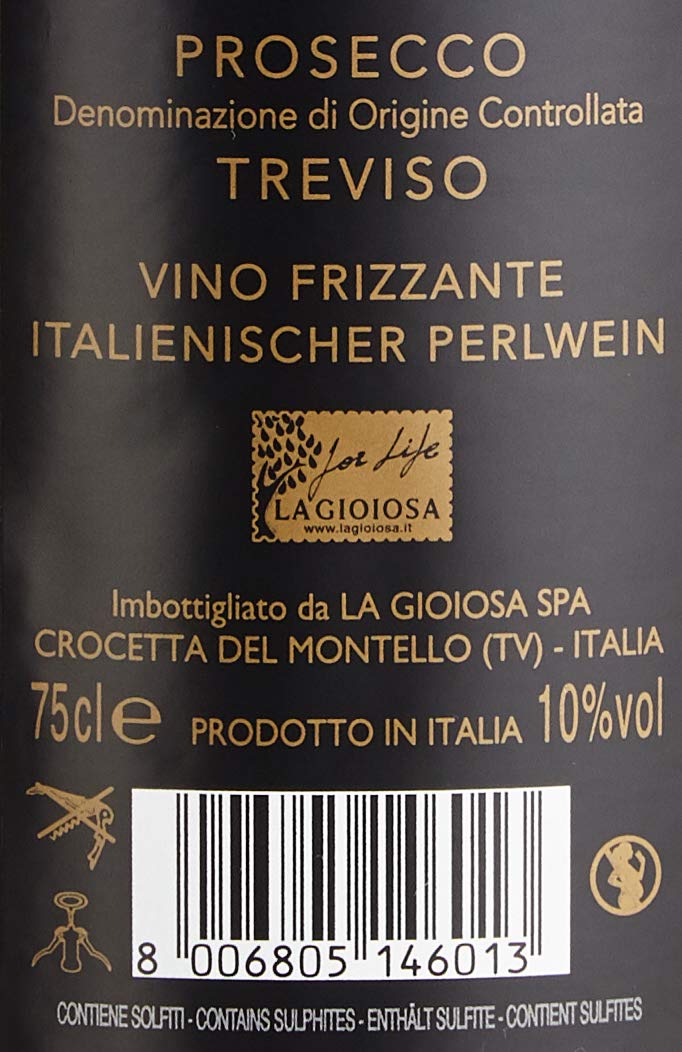 La Gioiosa Prosecco DOC Treviso (6 x 0.75 l)