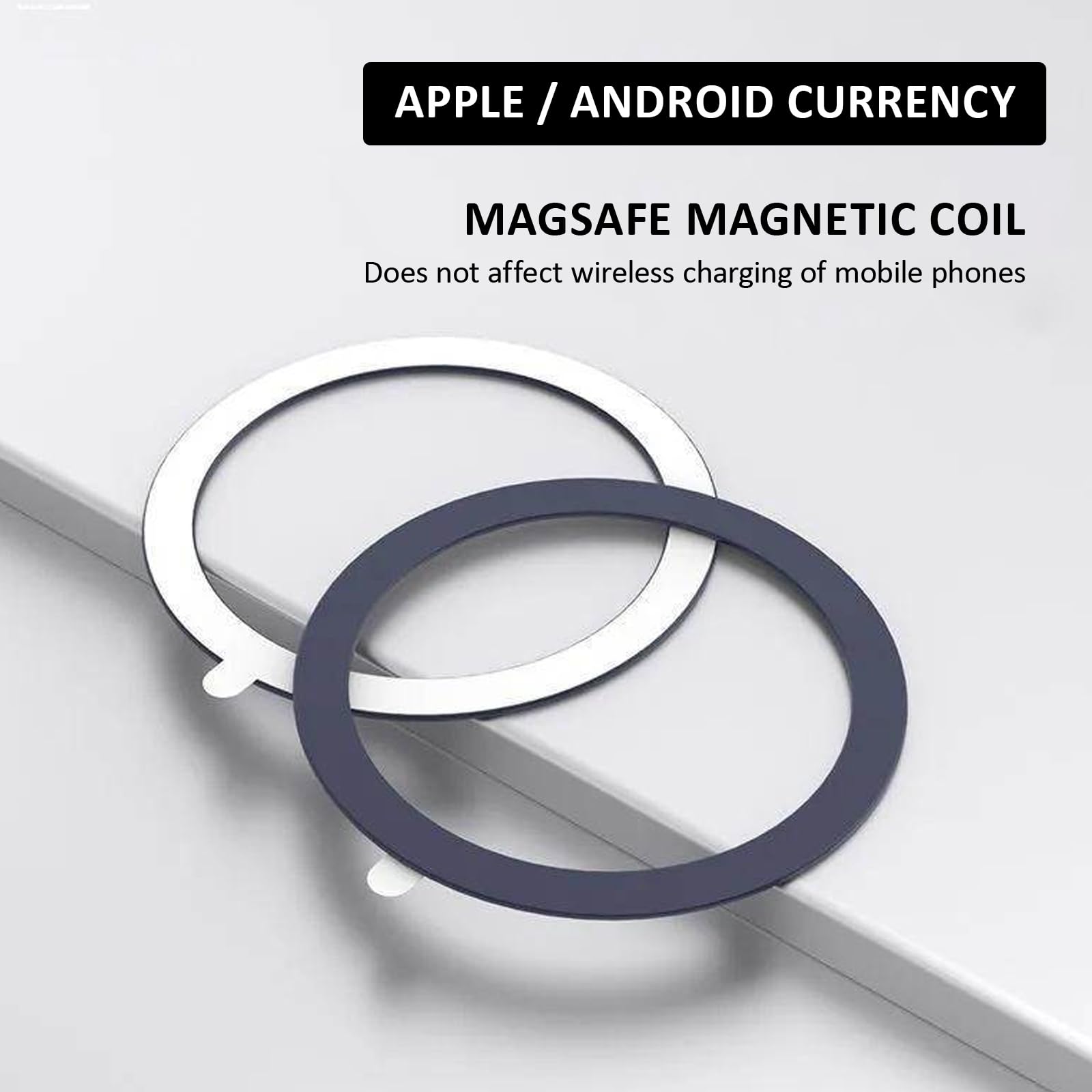 ESR HaloLock 360 Universele MagSafe Ring Sticker (2-Pack) Wit