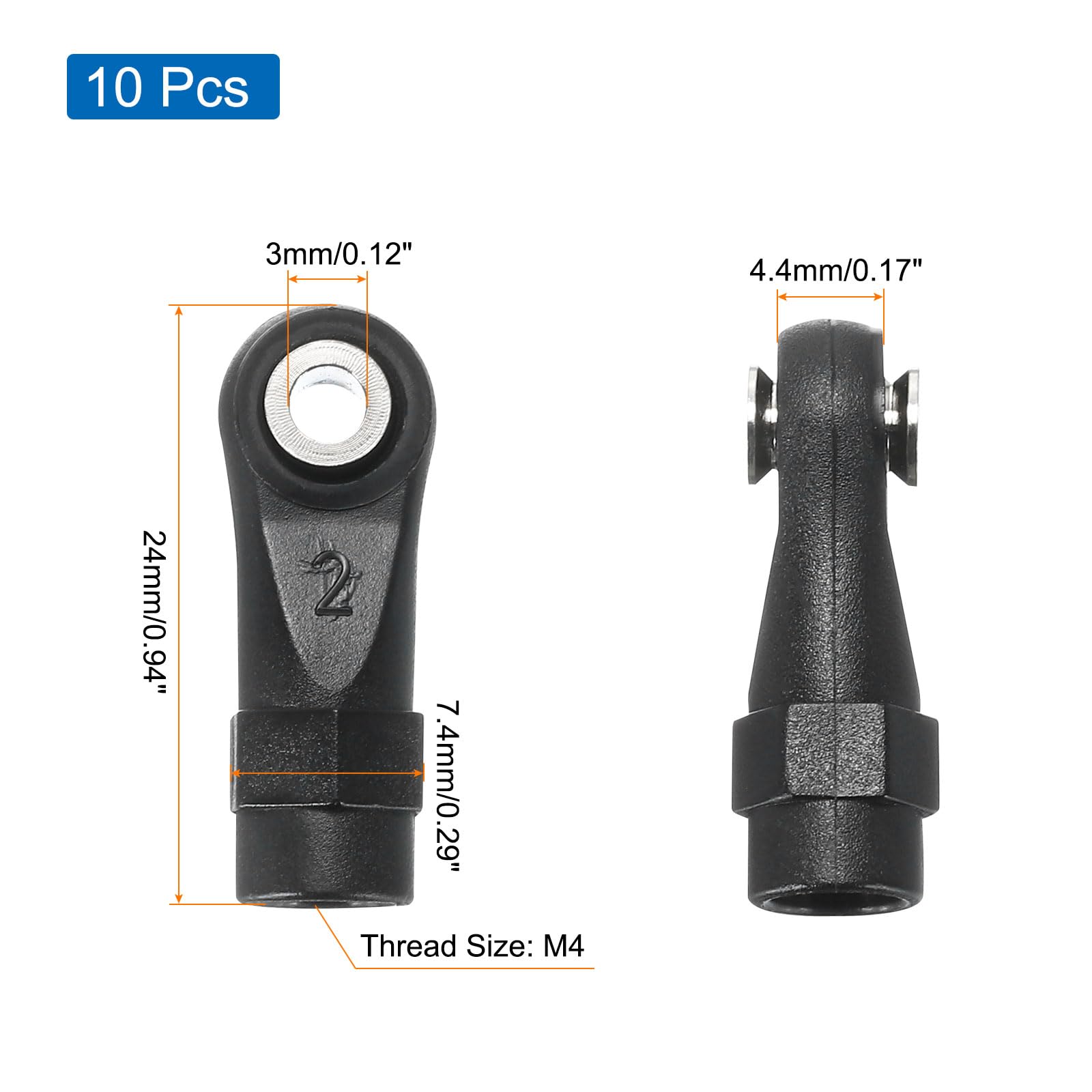 Redcat Racing 22349 Fr Lower Links(83mm)(2 Pieces) for 1:10 Ascent Lcg Rock Craw