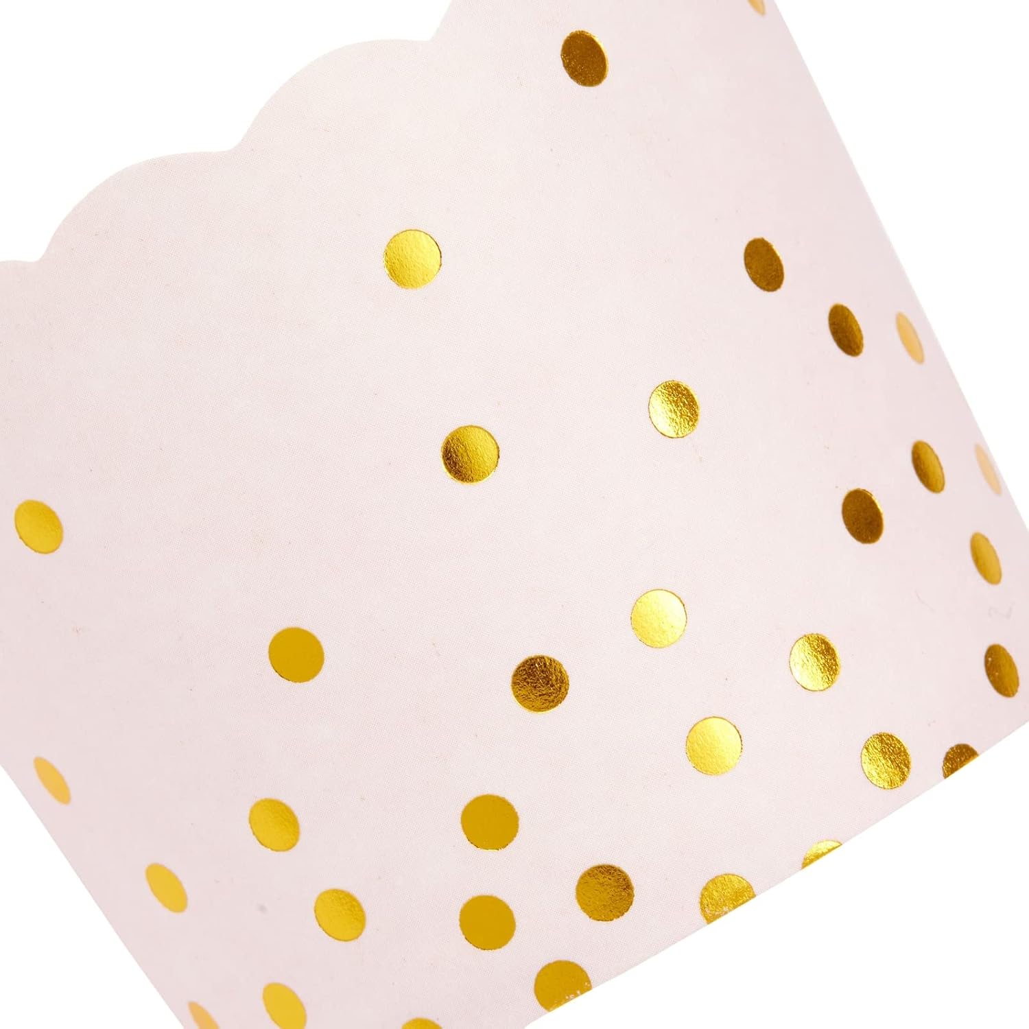 Sparkle and Bash Tulip Cupcake Liners - Pink & Gold Baking Cups - Baby Shower Snack Cups - Birthday Cupcake Wrappers - Pack of 50, 2.2 In Dia