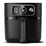 Philips Airfryer Combi 7000 Series XXL - Friggitrice ad Aria 8,3L (2kg), Airfryer 22-in-1, Connessa al WiFi, con il 99% di Grassi in Meno e Rapid CombiAir, App HomeID, Nero (HD9876/90) 8,3 L Singolo Cestello Bianco