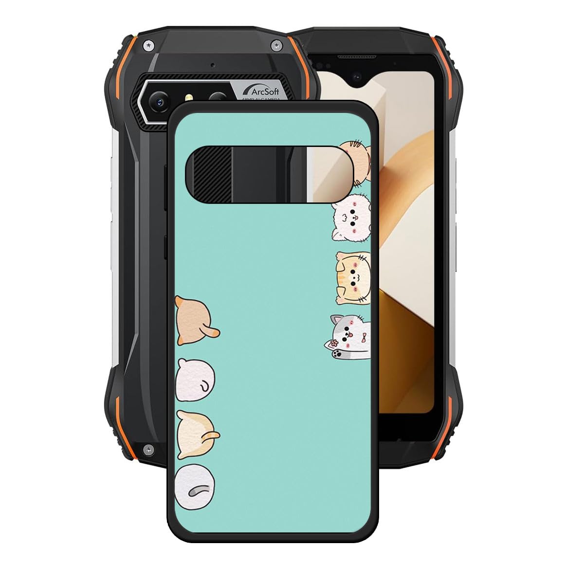 HGJTF per Blackview N6000 Cover + Vetro Temperato Pellicola (4.3), Ultrasottile Silicone Morbido Antiurto Trasparente Protettiva Custodia per Blackview N6000 - Ballare HGJTF per Blackview N6000 Cover + Vetro Temperato Pellicola (4.3), Ultrasottile Silicone Morbido Antiurto Trasparente Protettiva Custodia per Blackview N6000 - Ballare