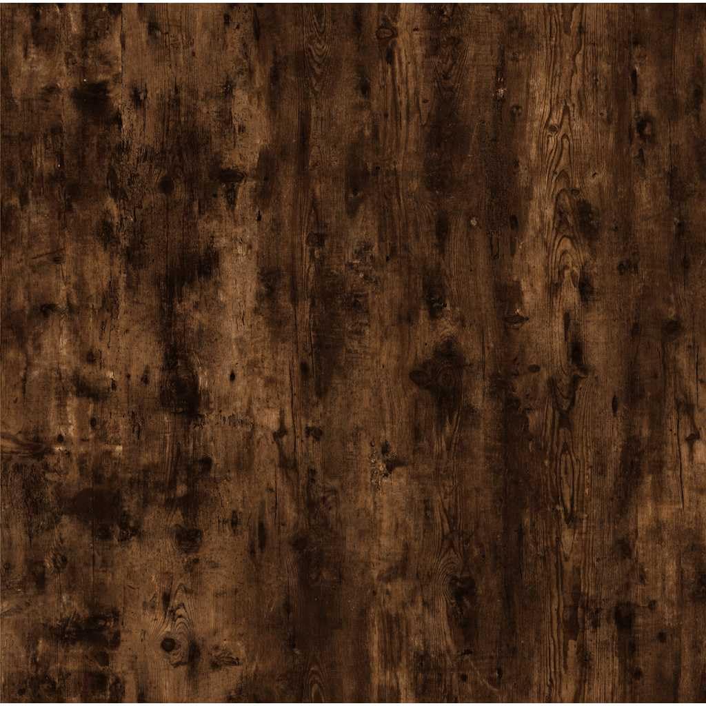 Stolik kawowy, dąb wędzony, 60 x 44,5 x 45 cm, materiał drewnopochodny z blatem o regulowanej wysokości, miejsce do przechowywania, trwały materiał, idealny do salonu, salonu, narożnika sofy