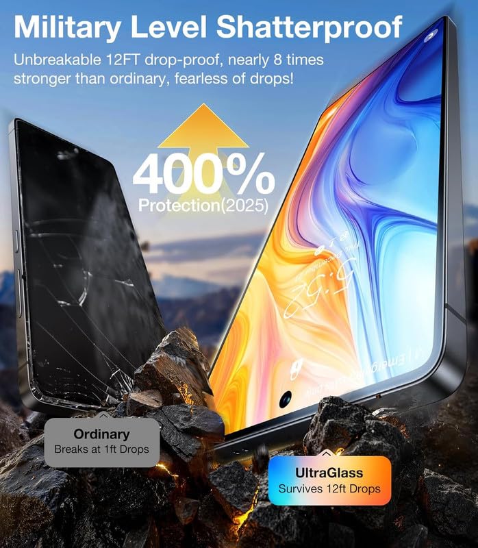 Image of FG Glue - Privacy Tempered Glass Screen Protector Guard For Oppo Reno 13 5G|1 Pack Front Glass|Black