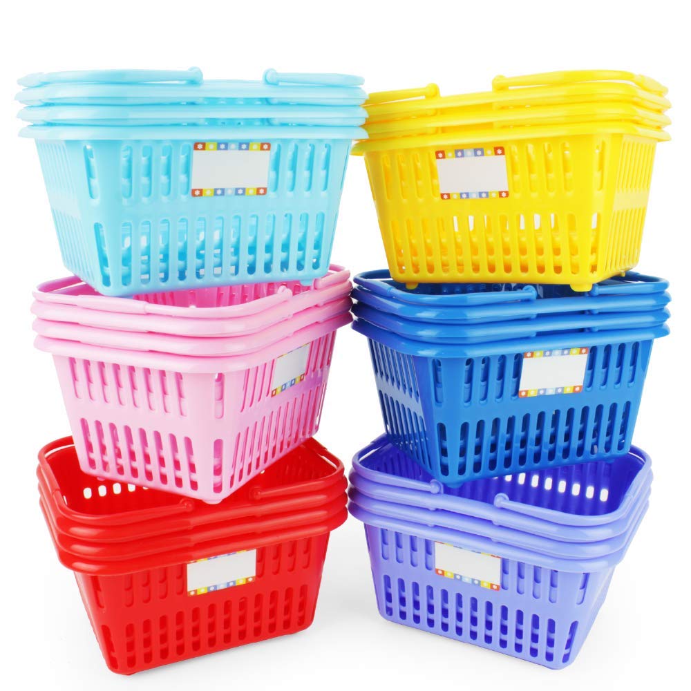 Buy Boley Mini Shopping Basket 18 Piece Set Small Plastic Retail