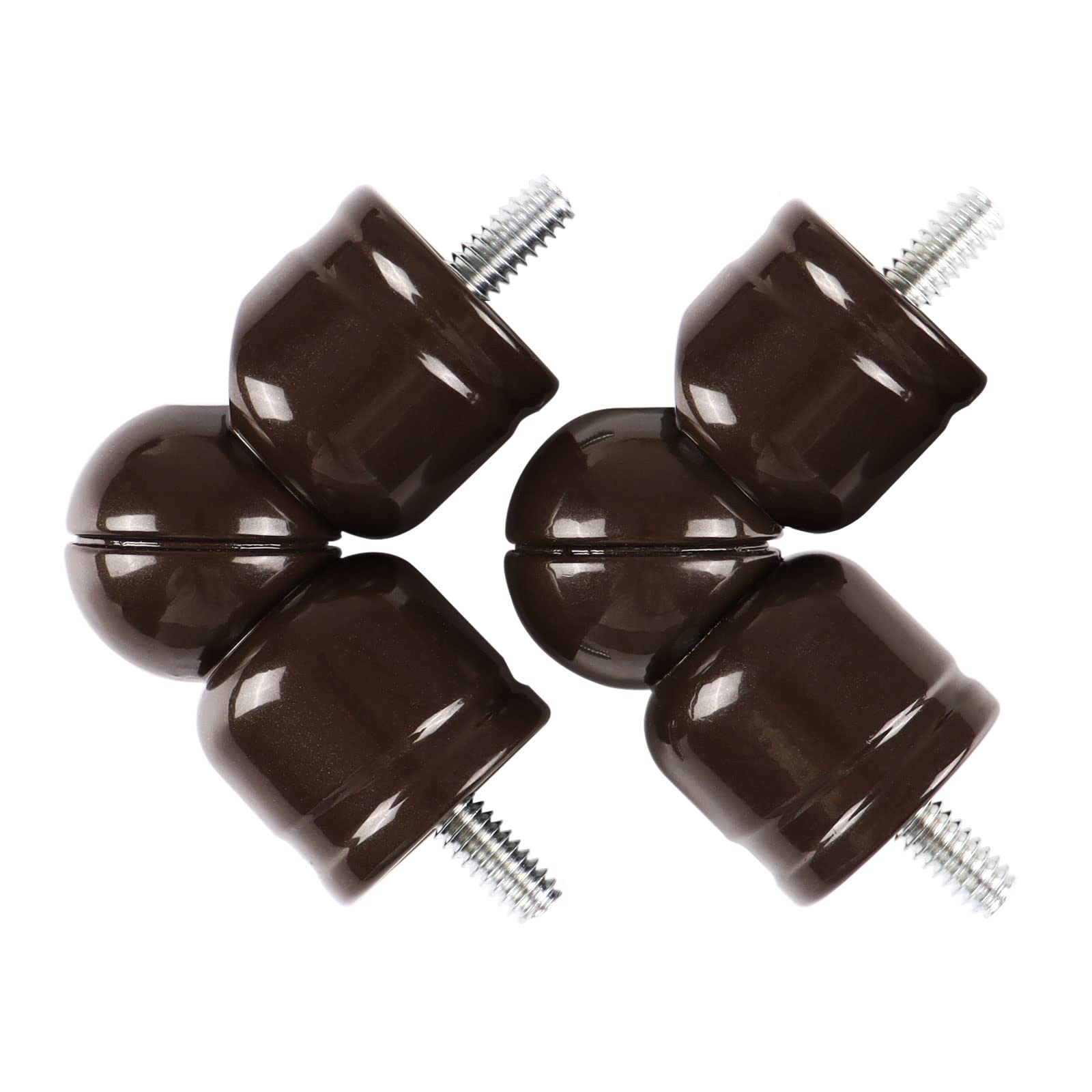 HOTOZON Adjustable Corner Connector for 1 Inch and 7/8 Inch Diameter Curtain Rod, 2 Pack Superior Elbow Connectors for Corner and Bay Window Curtain