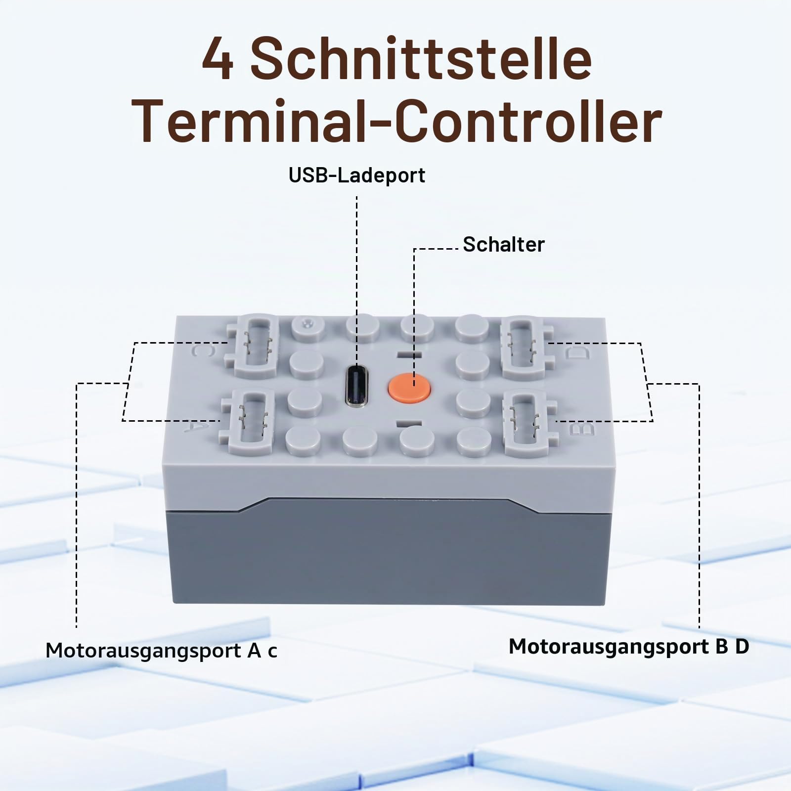 37 PCS Power Functions Spielzeug Motor Set,Servo Motor Power Function Set mit M/L/XL/Servo Motor,Batteriebox,Fernbedienung,Leistungsschaltersteuerung,Beleuchtungsmodul,Verlängerungskabel