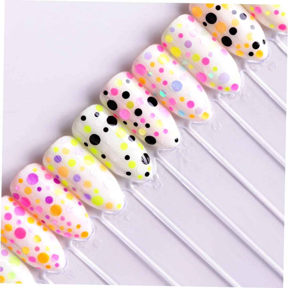 Didiseaon 3 Boxes Nail Art Sequins Round Glitter Paillettes Nail Decoration Accessory for Professional Use