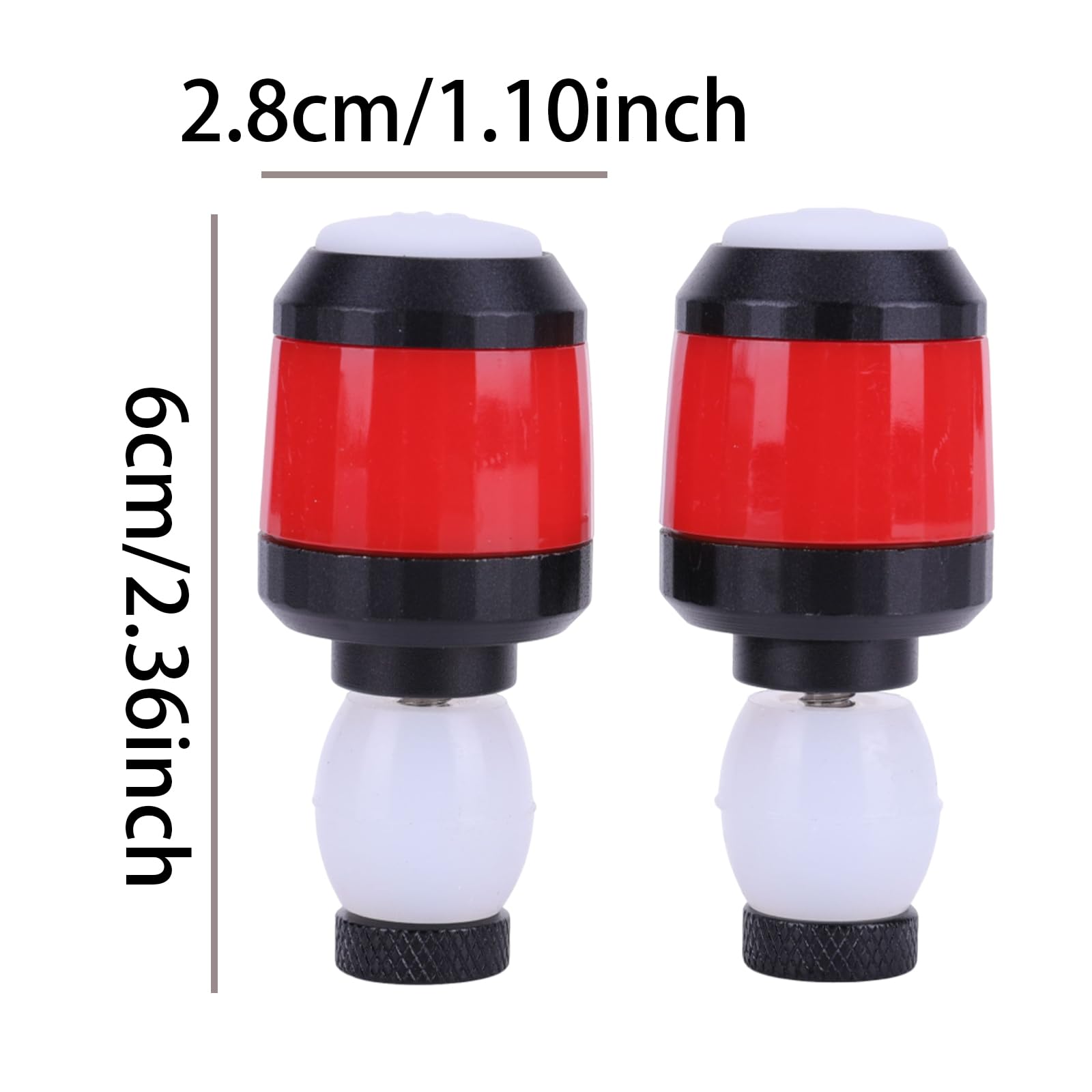 lumière de Guidon de vélo 2 pièces étanche, Lampe d’extrémité