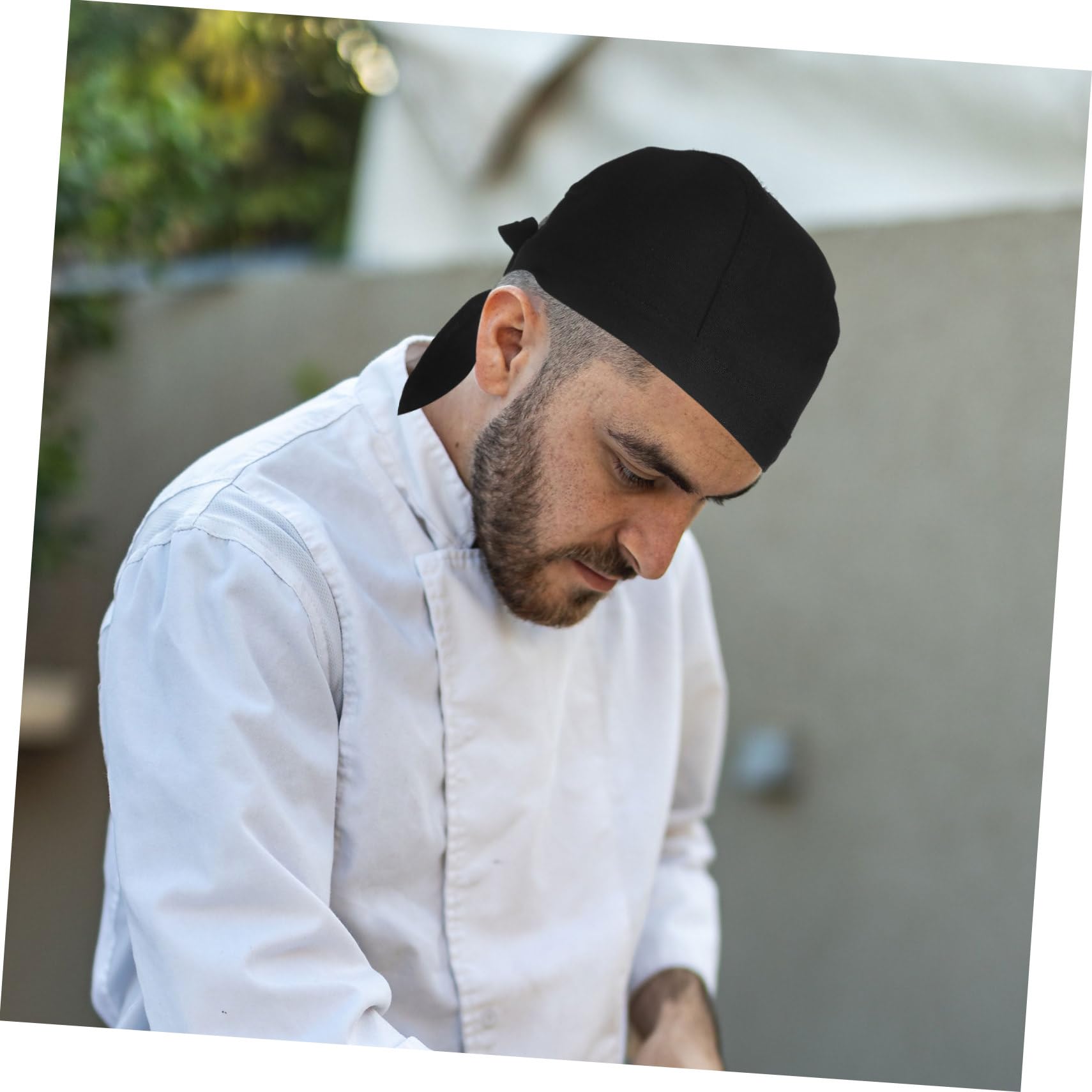 iplusmile 6 Gorros de Chef Unisex para Cocina y Restaurante, Sombreros de Cocina de Catering con Lazos, Algodón Transpirable, Resistentes al Aceite Desgaste, Estilo Clásico y Creativo