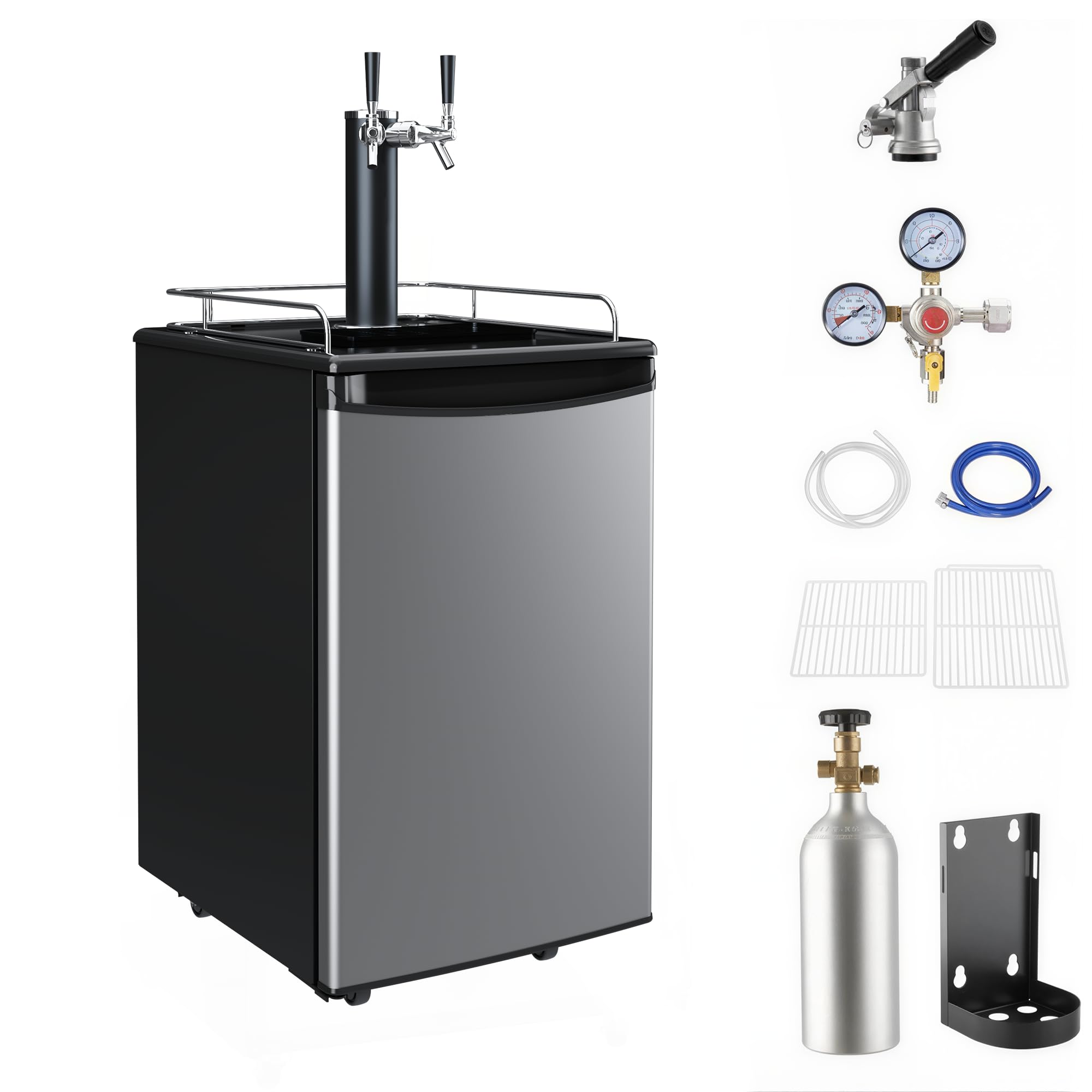 Idealhouse 1Ni-PG-ayoHm7-0lSF5oxGAT0c4sG 5.4 cu ft Kegerator Stainless Steel