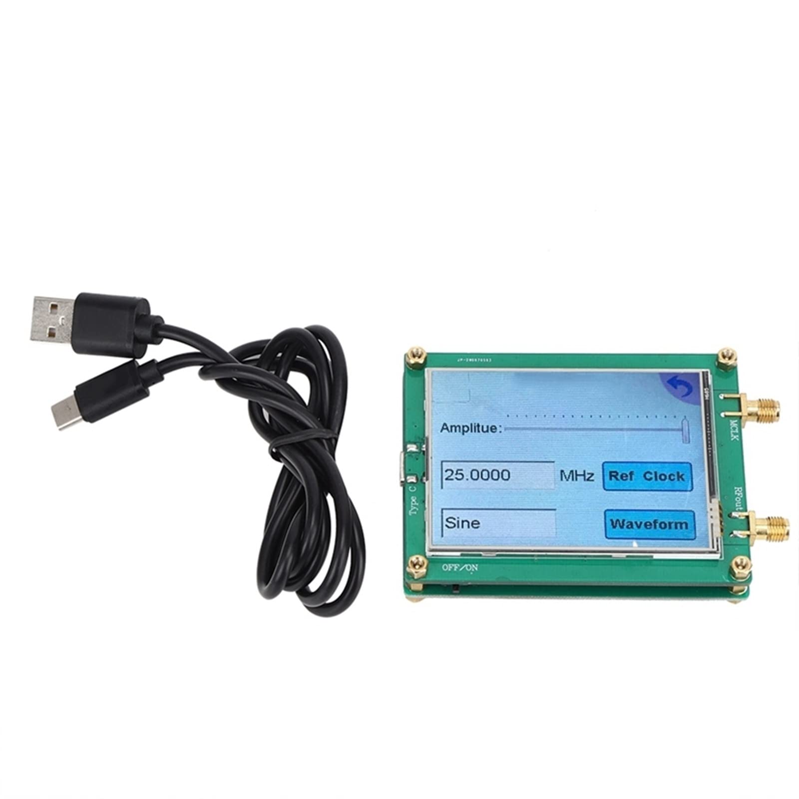 casa portatile Strumenti per test funzionali Generatore di segnale Full Touch Screen DDS Sorgente di frequenza del punto for generatore di forme d'onda arbitrarie sinusoidali / triangolari AD9833