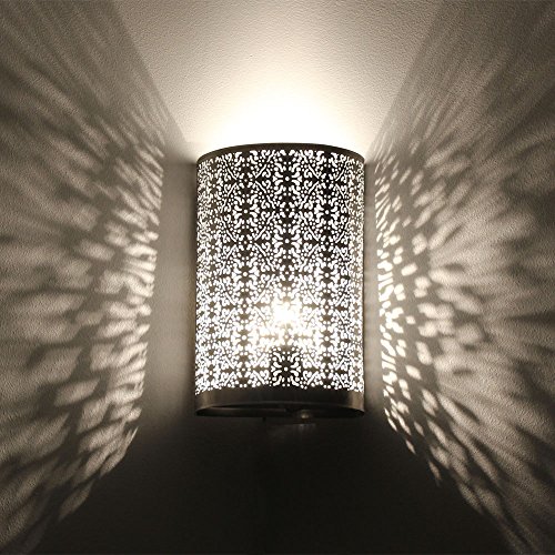 albena shop 71-531 Kavita applique orientale H 30 cm/L 19 cm style marocain métal argente