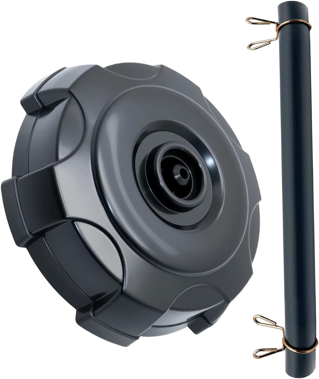 Fuel Tank Cap Fit for 1988-2011 Kawasaki Bayou 220 250 300 400, 2001-2003 Lakota 300, 1997-2013 Prairie 300 400 360 Replace 51048-1133 51048-1129 51048-1127 51048-1090, with Black Tube