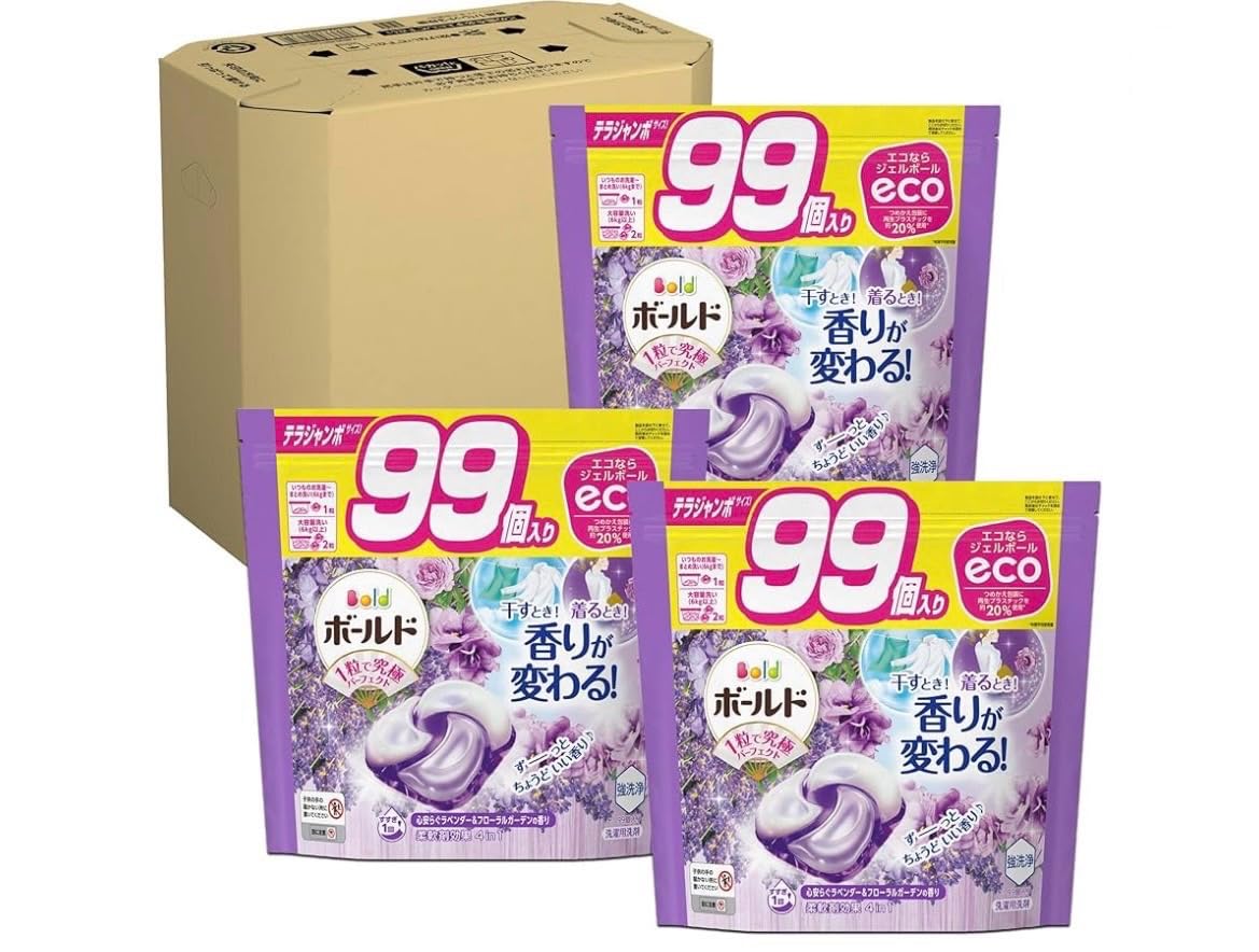 Amazon | [ケース品/大容量] ボールド ジェルボール 4D 洗濯洗剤