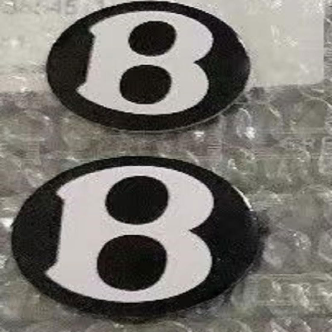 LWWNNFC Car Emblems Stickers for Bentley, Badges Decal Car Front Bonnet Trunk Emblem Sticker Logo Exterior Decoration Accessories,Black