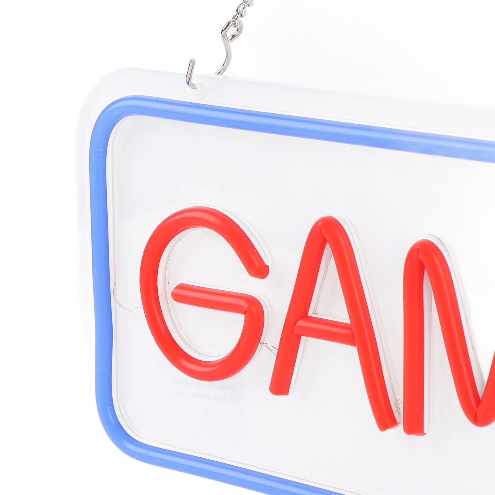 SIXRUN Panneau NéOn Game On, Lumière LED à intensité Variable, Ambiance Lumineuse pour Salles de Jeux, Décoration Alimentée par USB pour Adolescents et Streamers