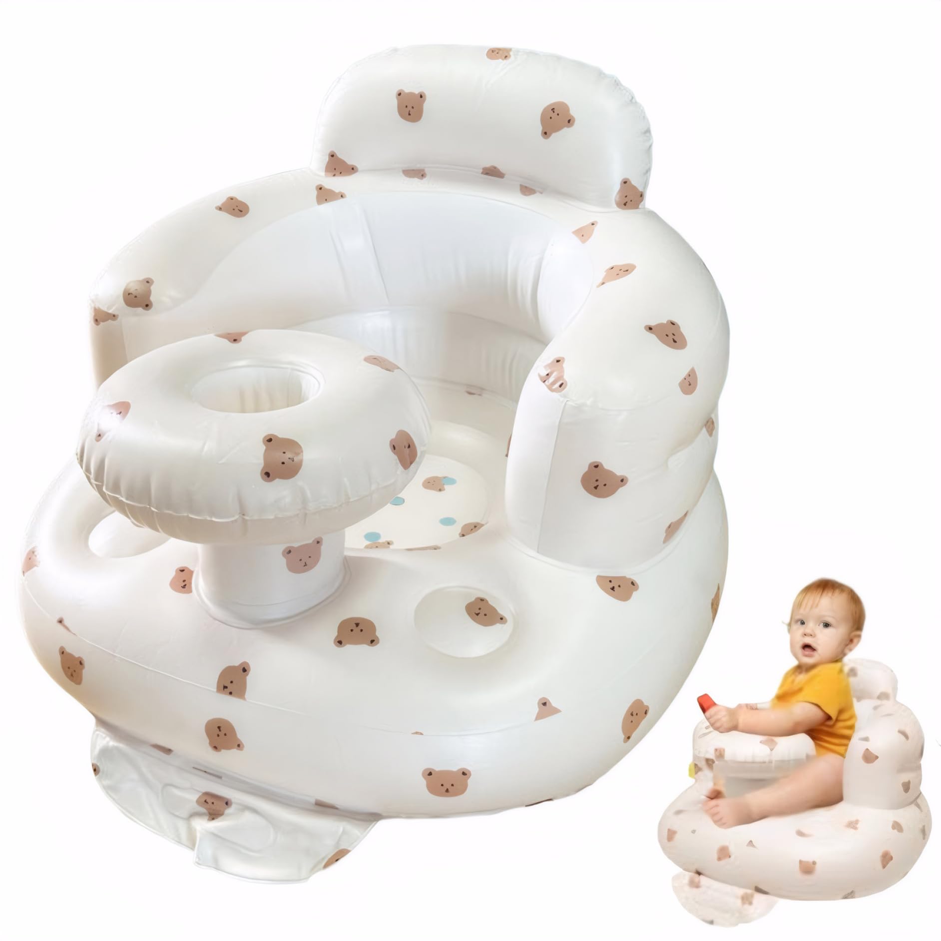 Chaise bébé gonflable pour partager les premiers repas en famille