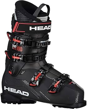 Head Unisex Edge LYT 100 Allride Ski Boots, Black/Red, 255, Boots