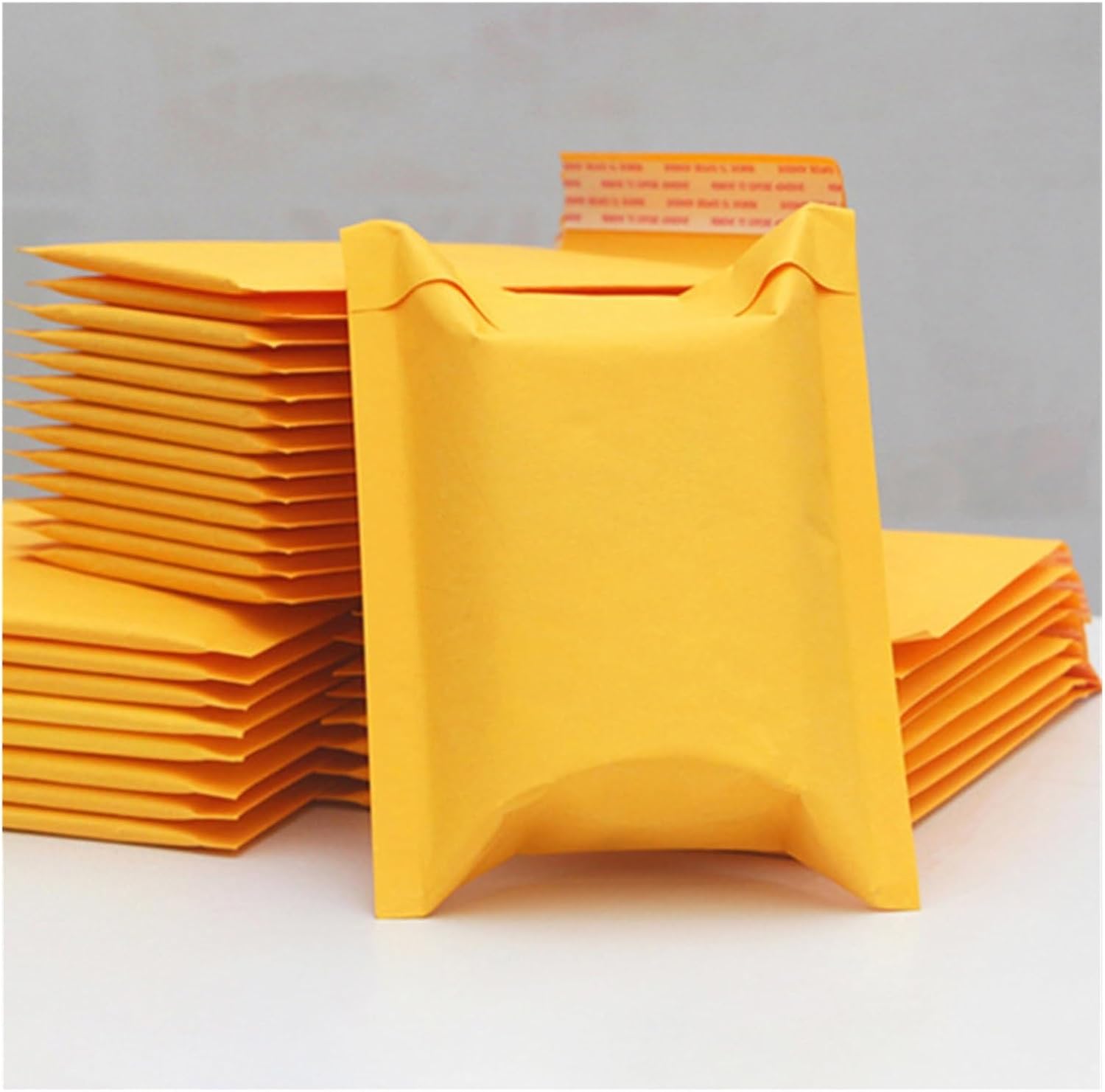 Generic Bubble mailers Bubble Wrap 1pc Yellow ng Stickiness Kraft Paper Bubble Envelopes Bags Protection Bag Packaging(15x18cm)