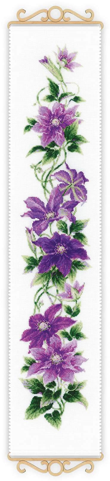 RiolisCross Stitch Kit - 1801 - Clematis