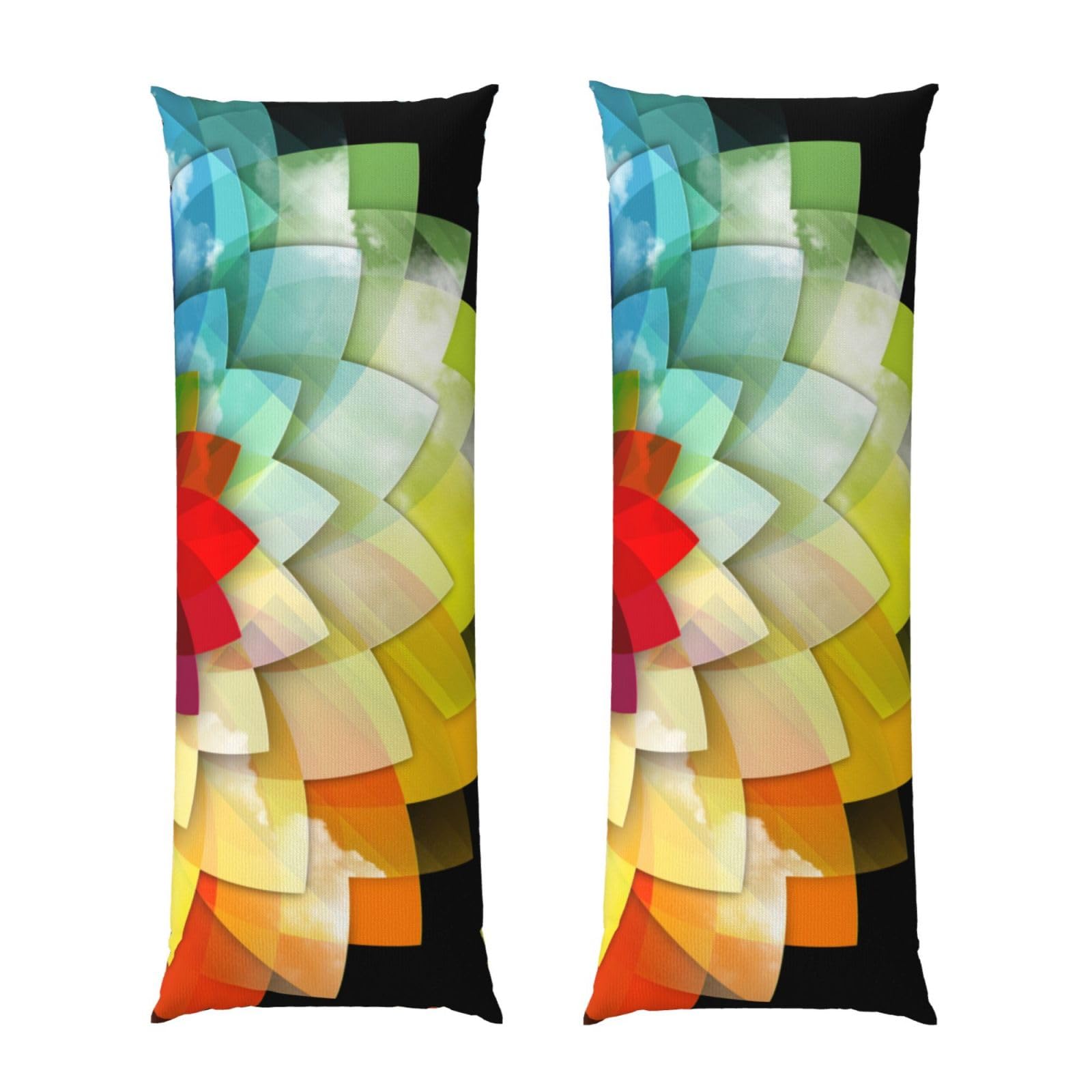 Taie d'oreiller longue fleurie de 50x137 cm pour un lit printanier
