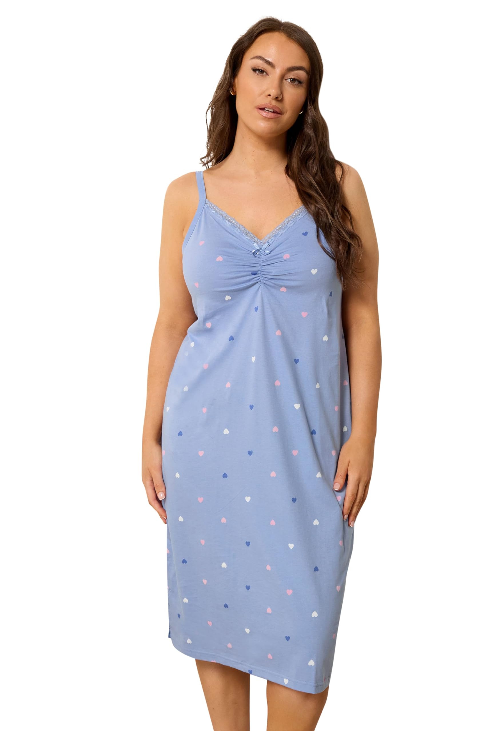 Yours - Women's Chemise Nightdress - 34-36 - Pale Blue