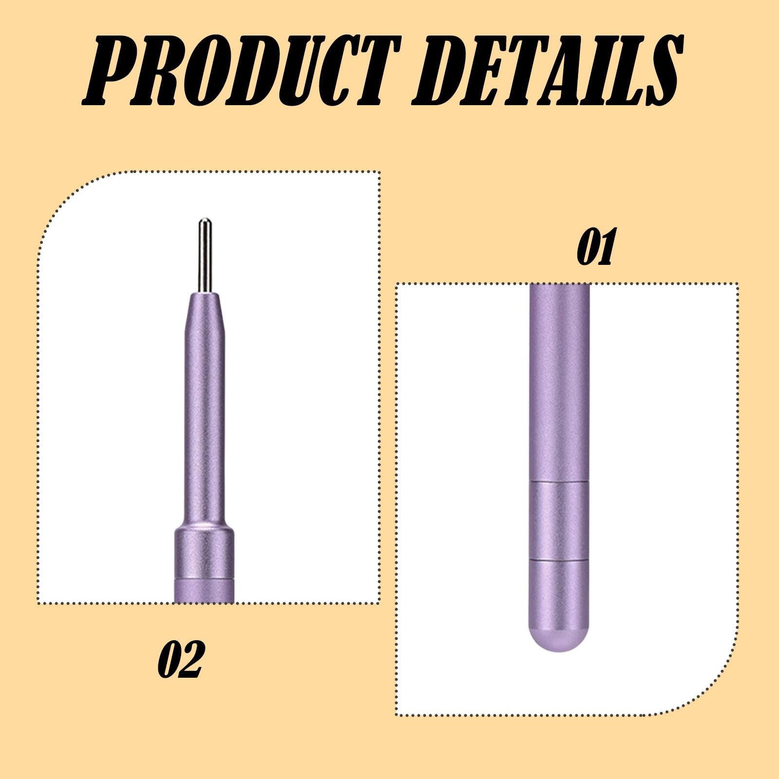 Facial Gesichtsmassage Reflexzonen Aluminiumlegierung Punktmassage Pen Handgerät Mini Manuell Stabil für Spa Körperpflege Reise Geschenk E, Lila