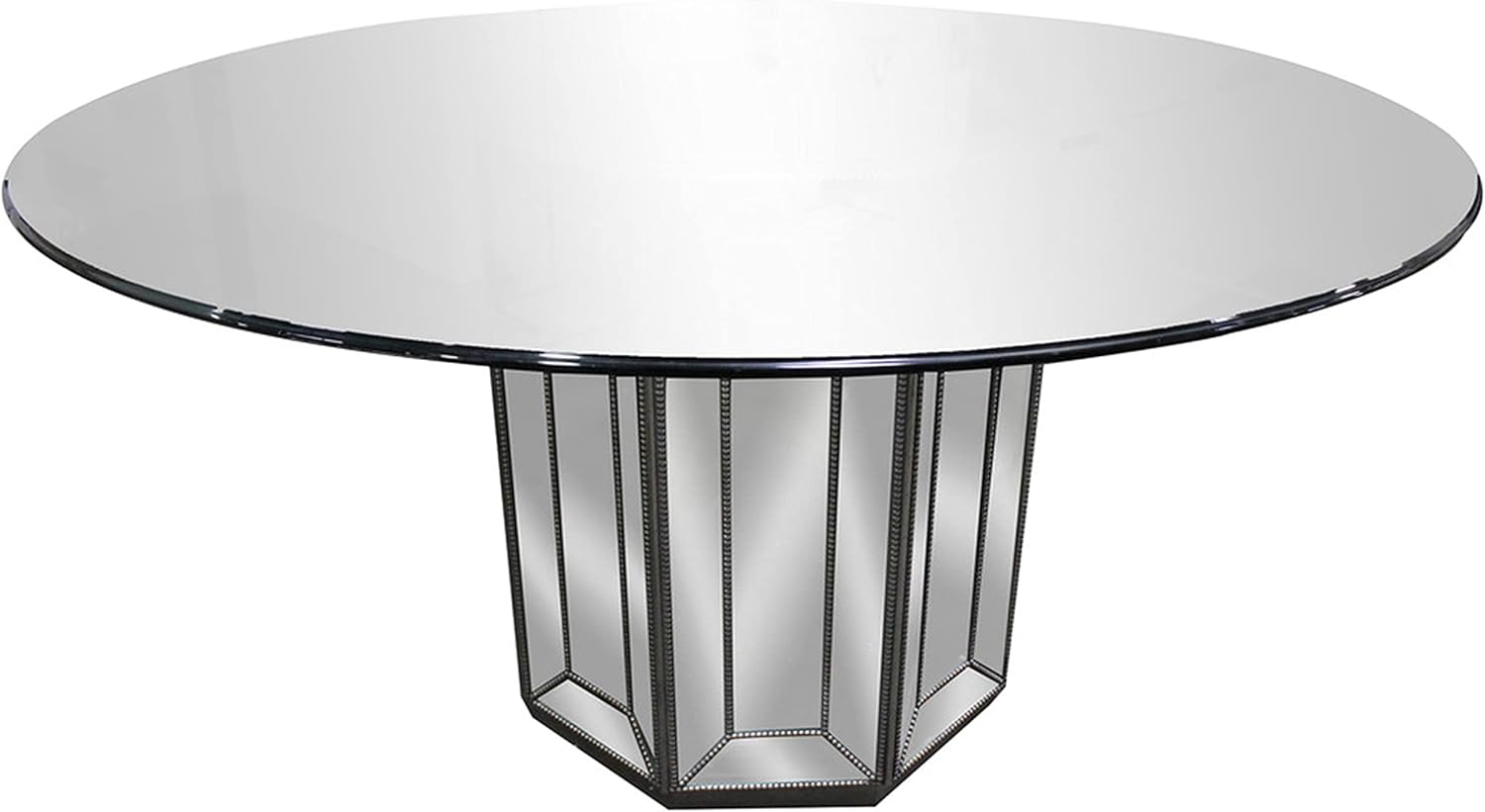 Best Master Furniture T1803ST Marston 60" Round Glass