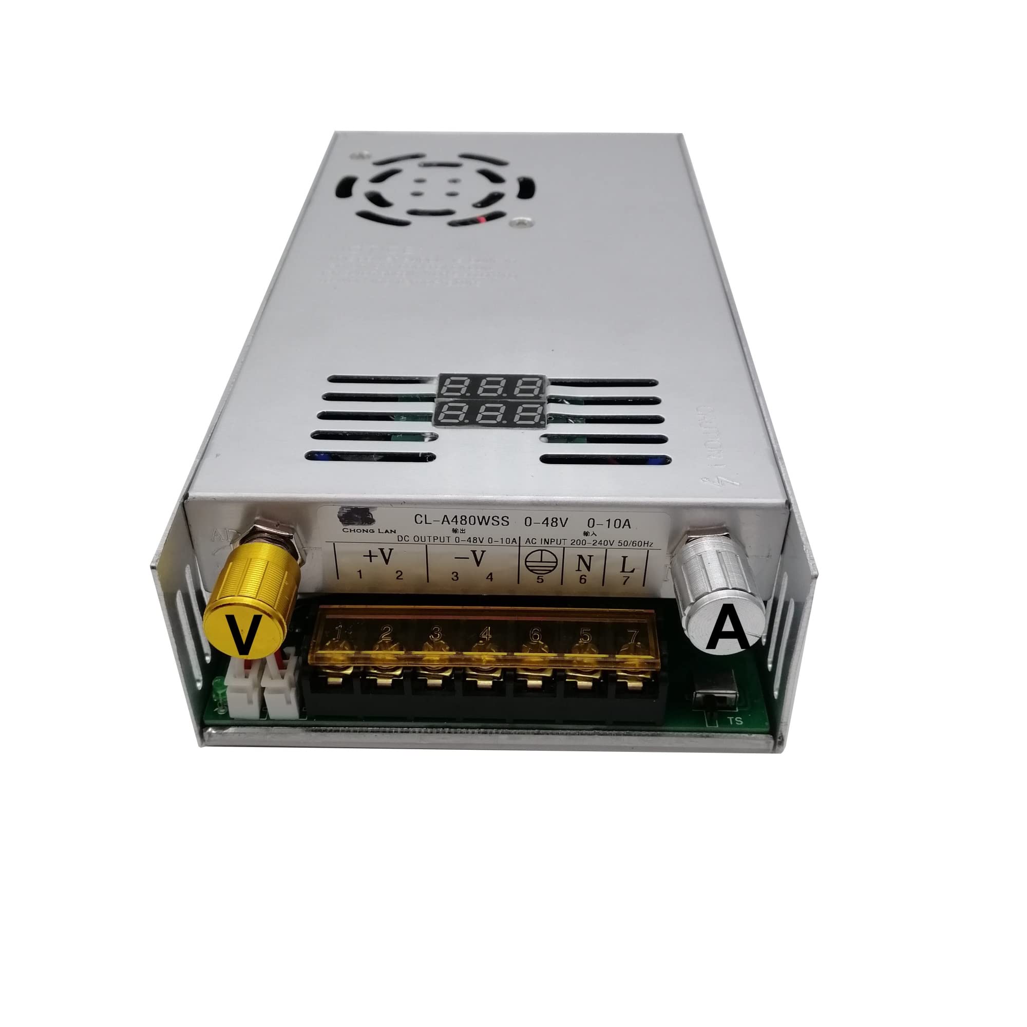 Schaltnetzteil 480W einstellbares Schaltnetzteil mit digitaler Anzeigeleistung 0-15V 27V 48V(110V,0-36V 0-14A)