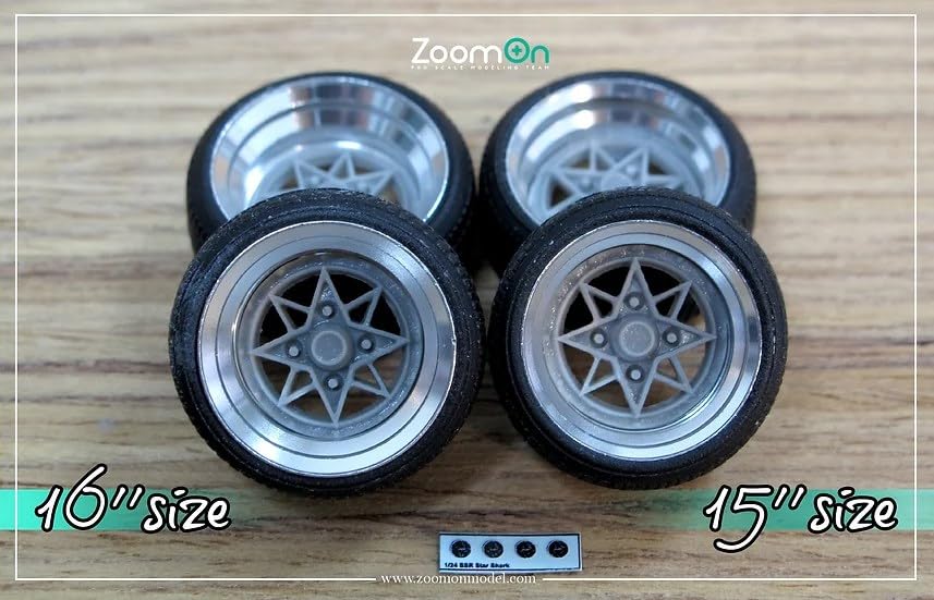 Amazon.co.jp: ZoomOn ZR040 1/24 15インチ SSR スターシャーク