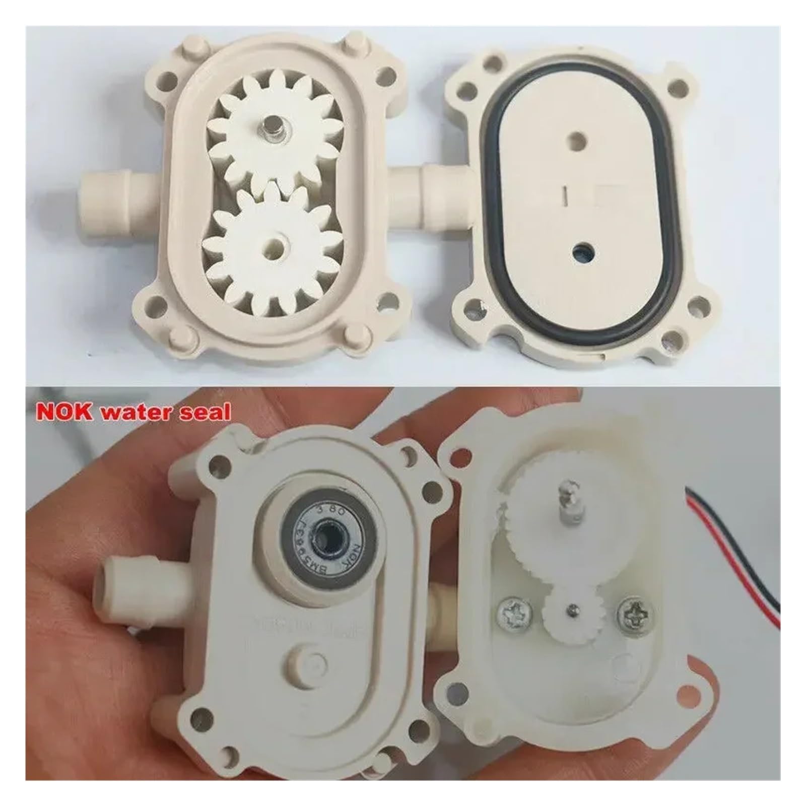 Pompa peristaltica for ingranaggi DC 5V 6V 9V 12V Pompa for ghiaccio for frigorifero autoadescante for olio e acqua con doppia direzione inversa D