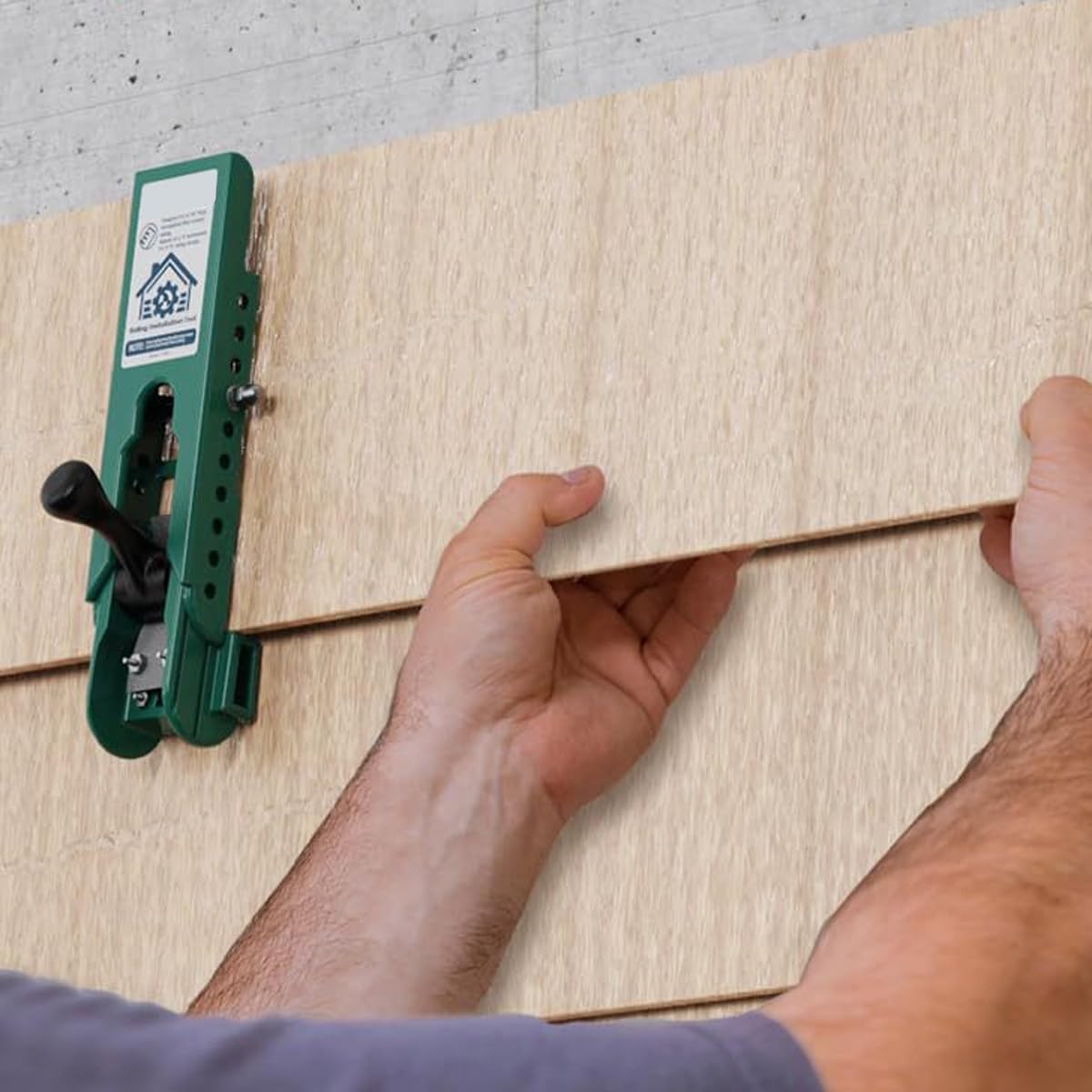 Outils d'installation de revêtement 2 pièces pour revêtement en fibrociment de 5/16 po, pour extérieur, professionnels et débutants (vert)