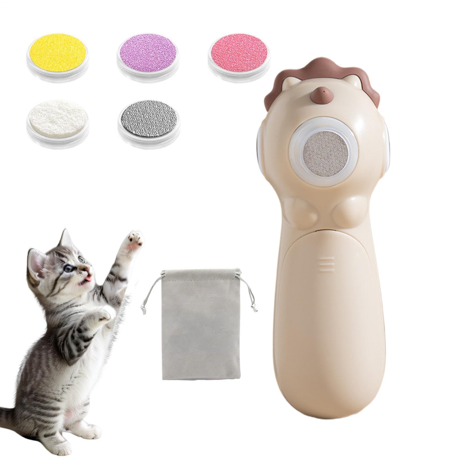 Evita cortes dolorosos con el molinillo de uñas para mascotas LED
