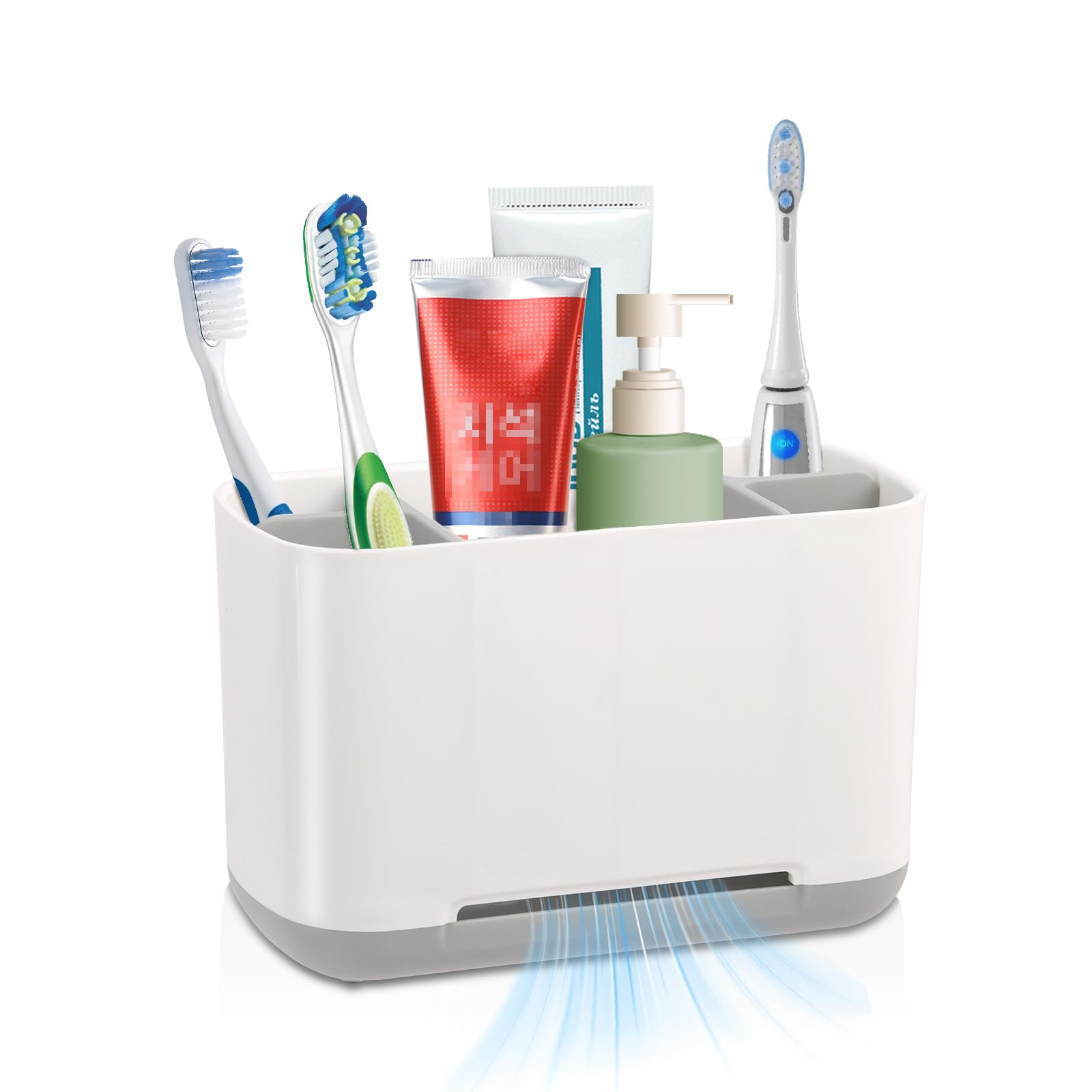Rangement brosse à dents antidérapant pour éliminer l'eau stagnante du lavabo