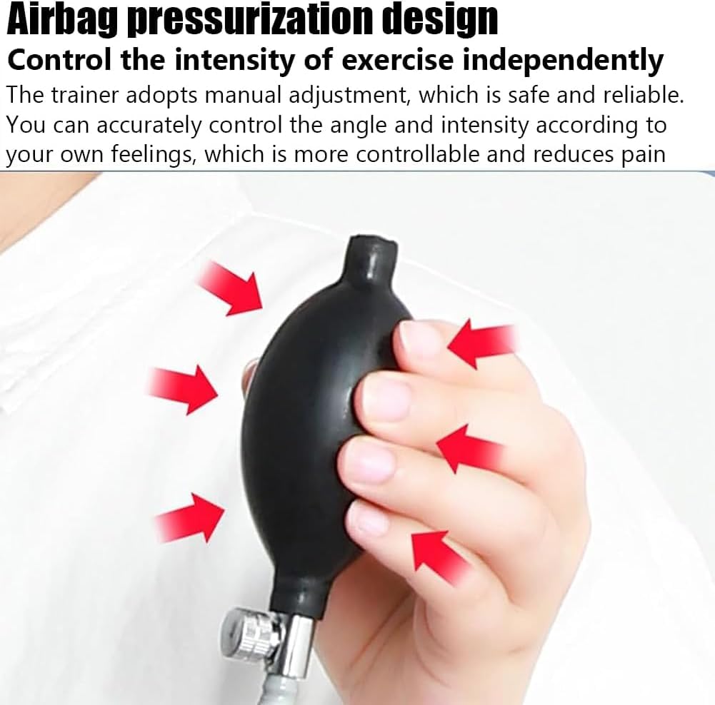 Knöchel-Rehabilitationstrainingsgerät, Professioneller Knöchel-Rehabilitationstrainer Mit Airbag, 5-Fach Einstellbar Und Maximaler Winkel 140°, All-Winkel-Übung Für Die Postoperative Pflege
