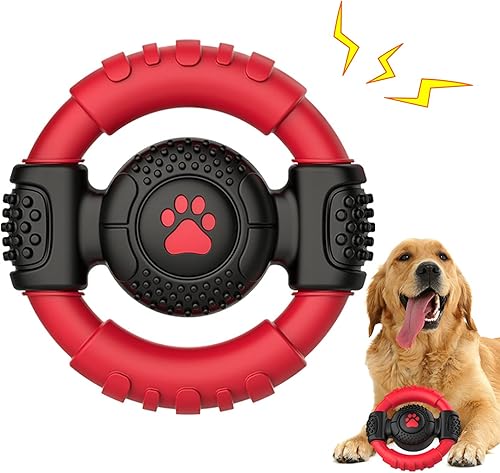 Miniatura 1 de JOYSELEC Squeaky Dog Chew Toys juguetes para perros para masticadores agresivos cepillo de dientes de perro juguete para la limpieza de dientes