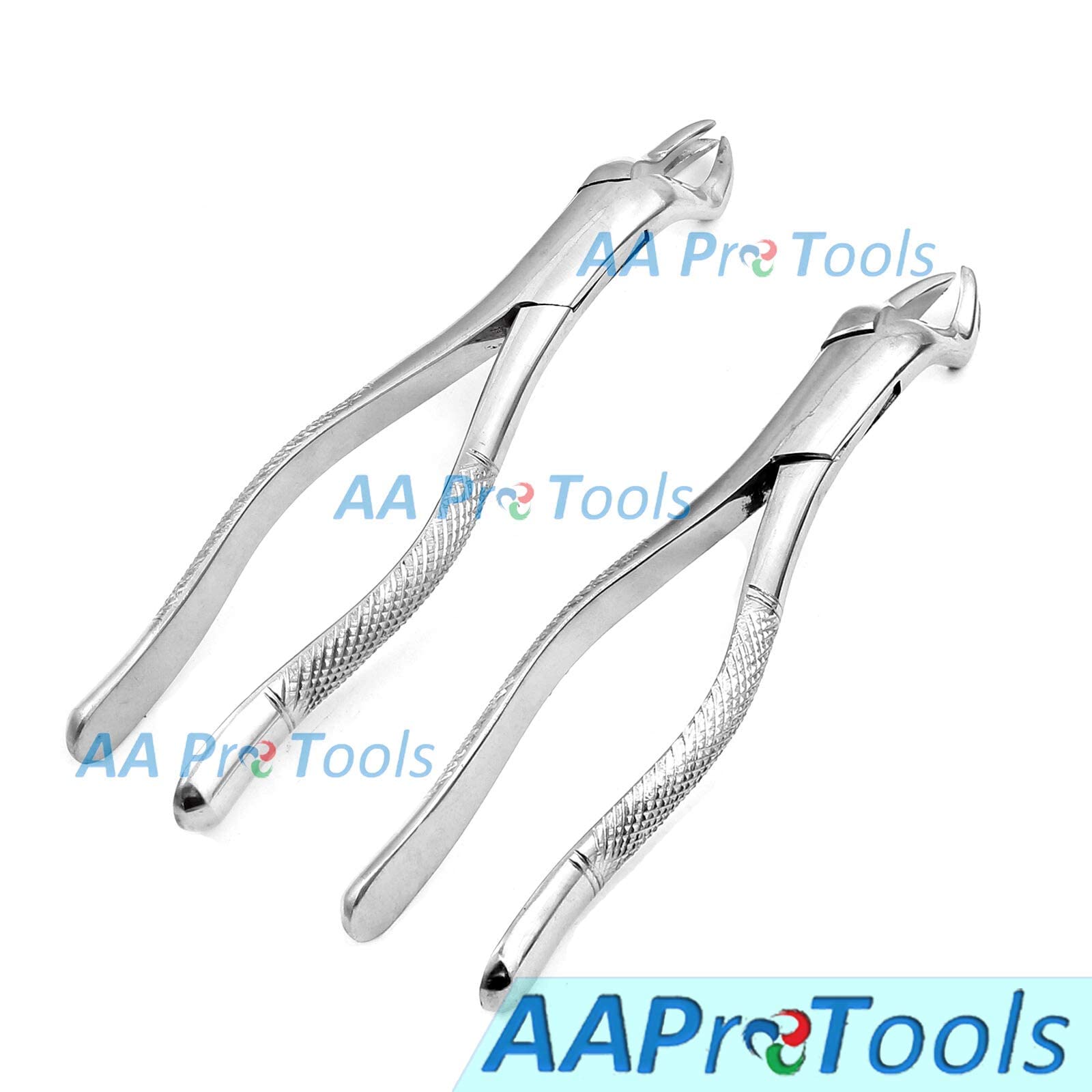 AAProTools 6 Pcs Dental Extracting Forceps Kit with Velvet Pouch