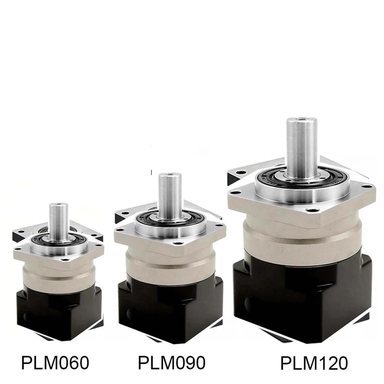 1 stücke Stirnradgetriebe Getriebe for Nema 17 23 Schrittmotor Drehzahlminderer for 40-180mmFlange Servomotor(PLM060 11mm Input,Speed Ratio 10 to 1)