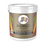 Indigo Metallic Emulsion Platinum Series – Sparkling Metallic Texture Wall Paint | Water-Based | Anti-Fungal & Algae Resistant | Interior & Exterior Use | 500 ml Dark Green